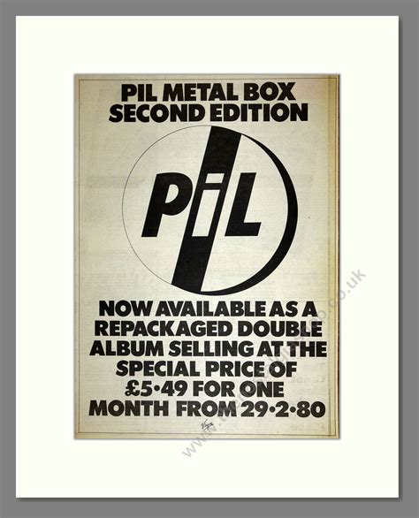 metal box pil|pil second edition.